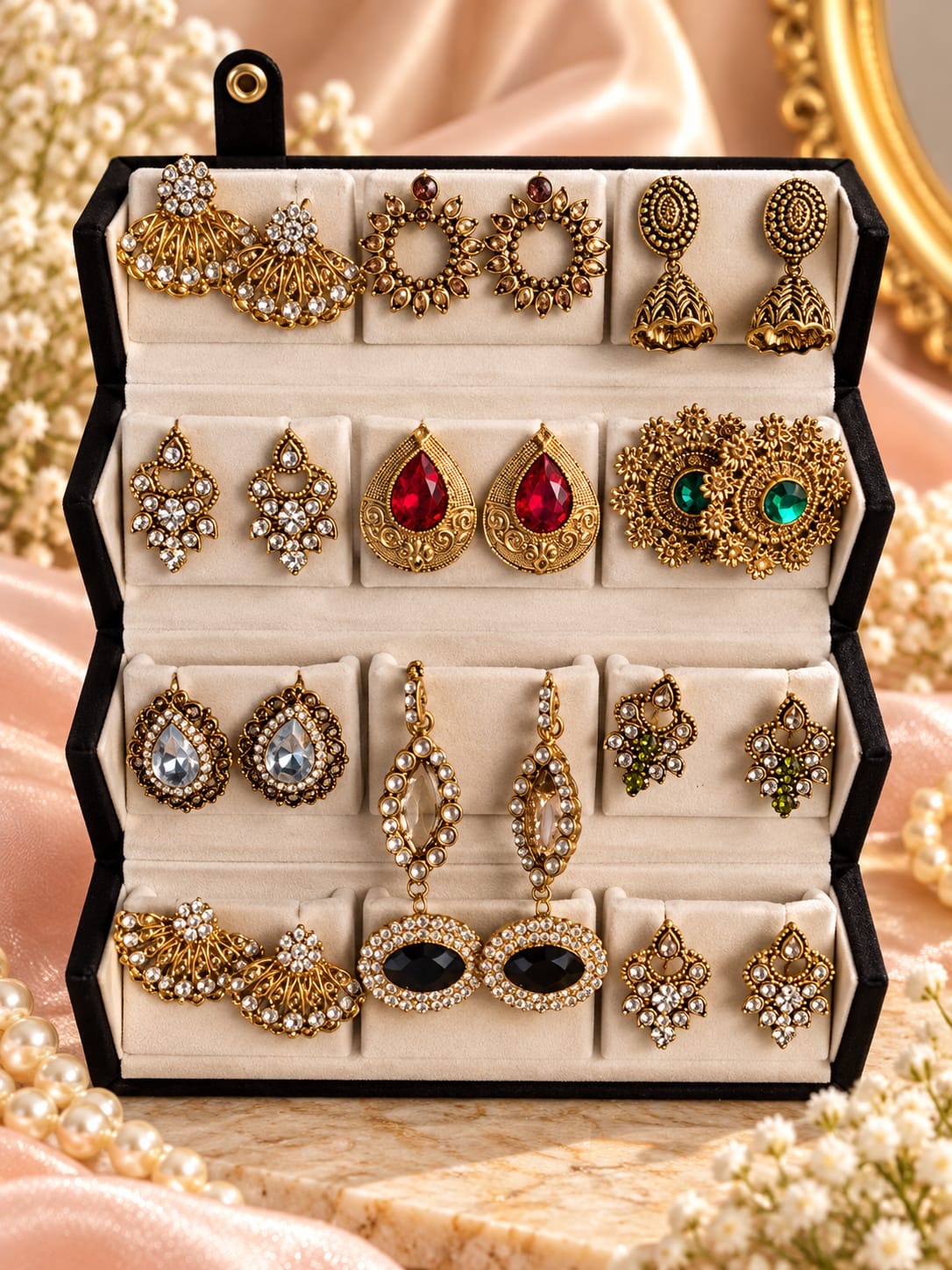 Most viral product earrings combo box (pack of 12 )