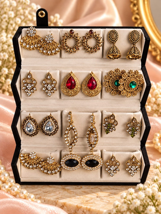 Most viral product earrings combo box (pack of 12 ) random
