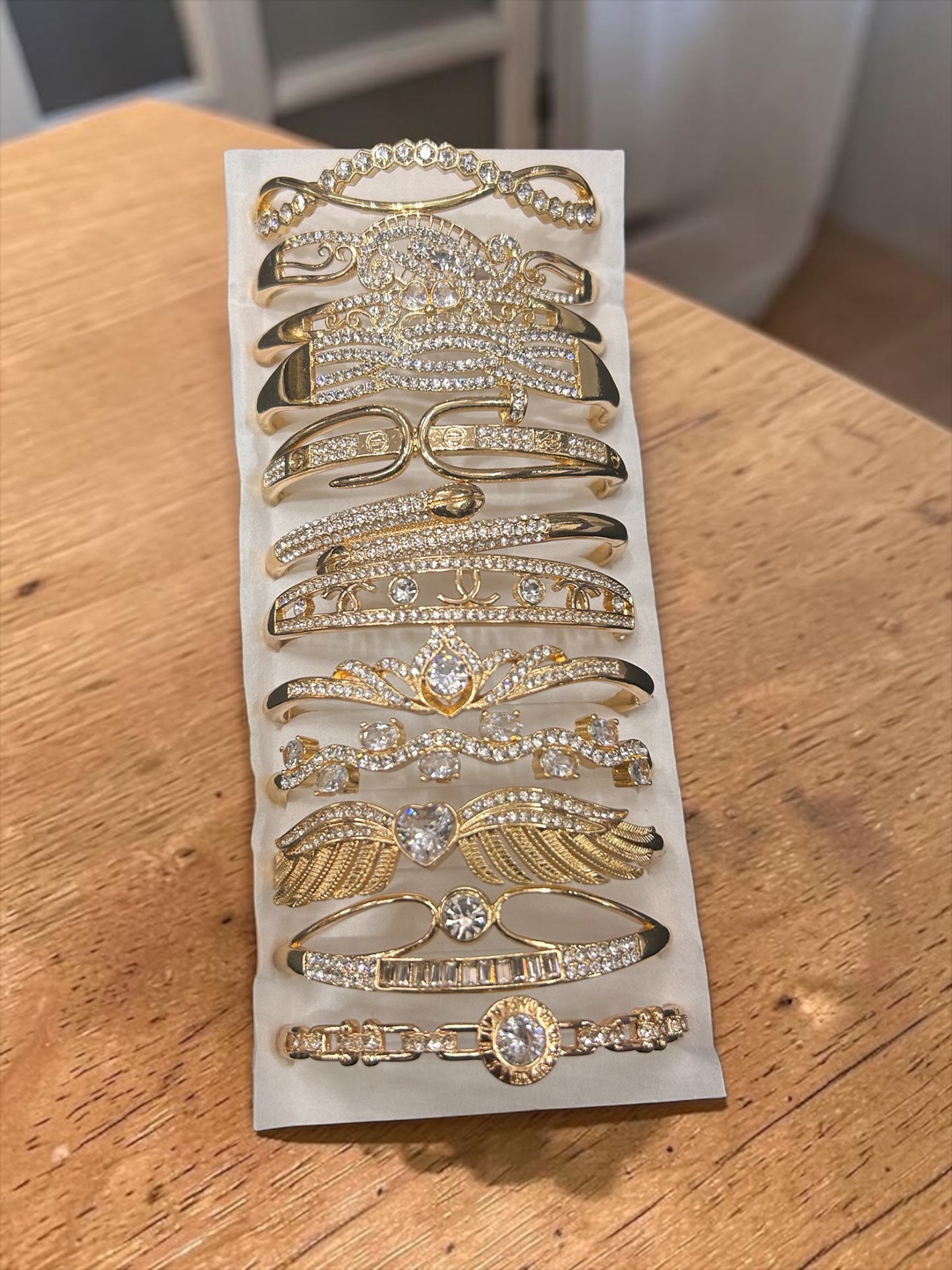 Korean stainless steal bracelet (pack of 12)mix design