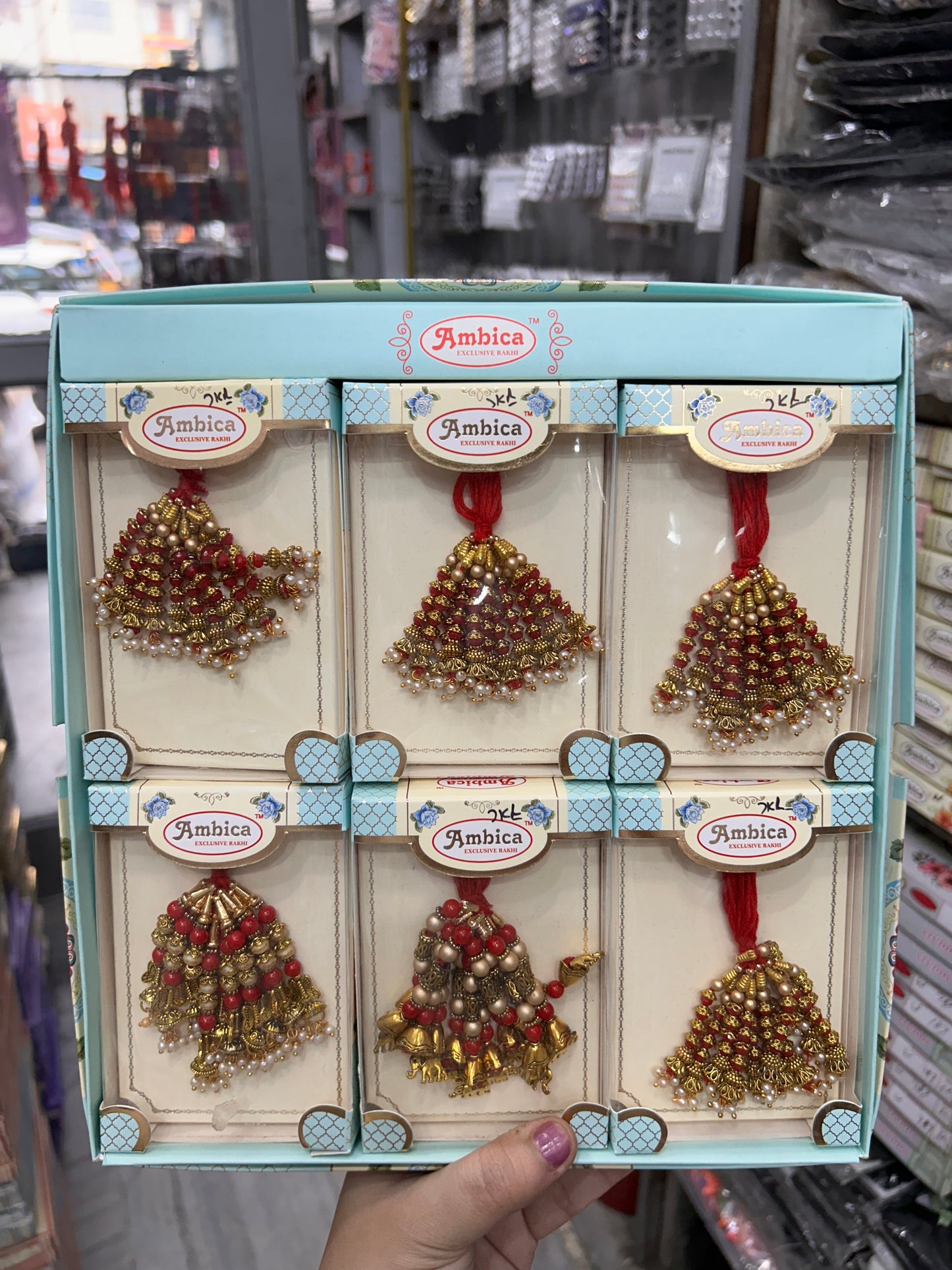 Premium lumba rakhi for bhabhi (pack of 12 lumba)