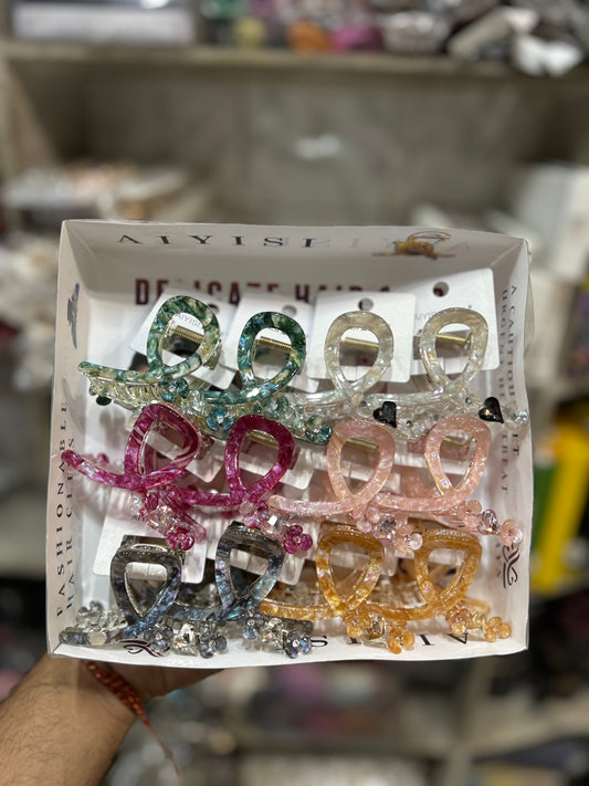 Korean bofeini brand party wear cluchter ( pack of 12)