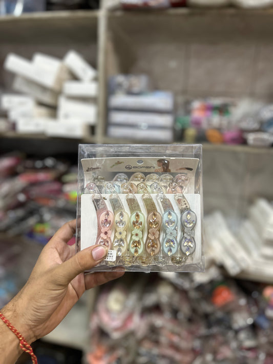Korean bofeini brand banana clip ( pack of 12)