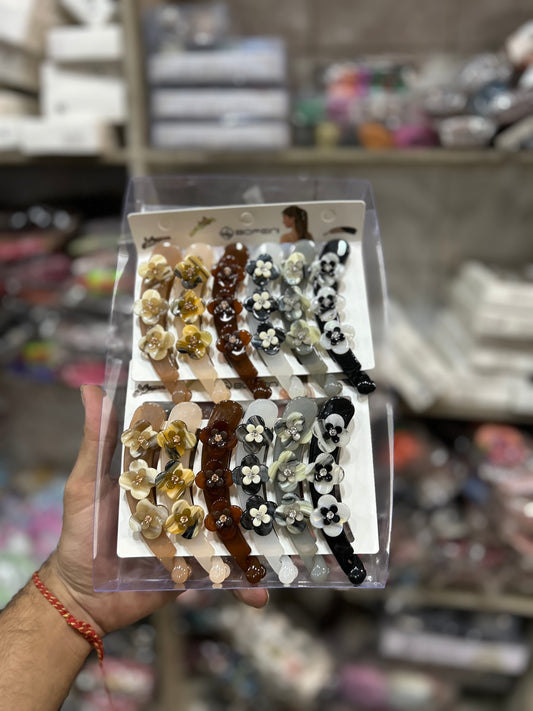 Korean bofeini brand banana clip ( pack of 12)