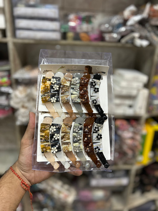 Korean bofeini brand banana clip ( pack of 12)