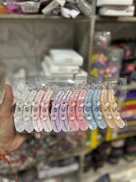Korean bofeini brand banana clip ( pack of 12)