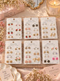 Korean studs combo ( pack of 12 cards)