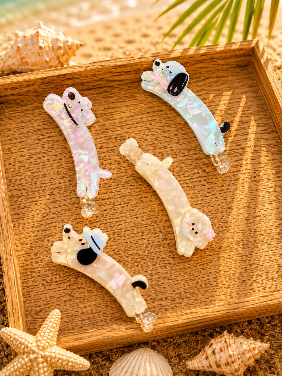 Kawai banana clips ( pack of 12)