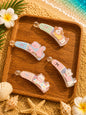 New acrylic premium banana clip (pack of 12)