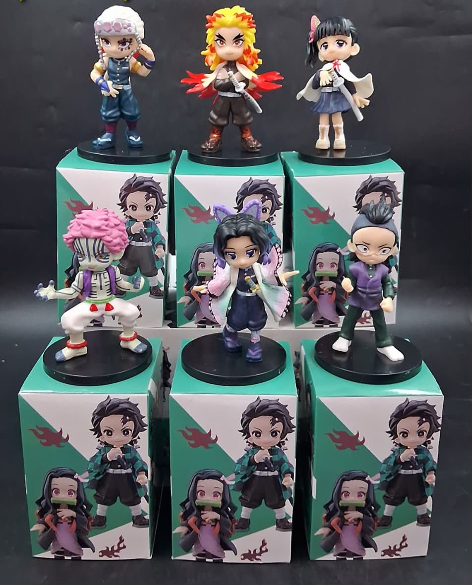 Anime character set ( pack of 6 piece mix )- with box packing- prebooking