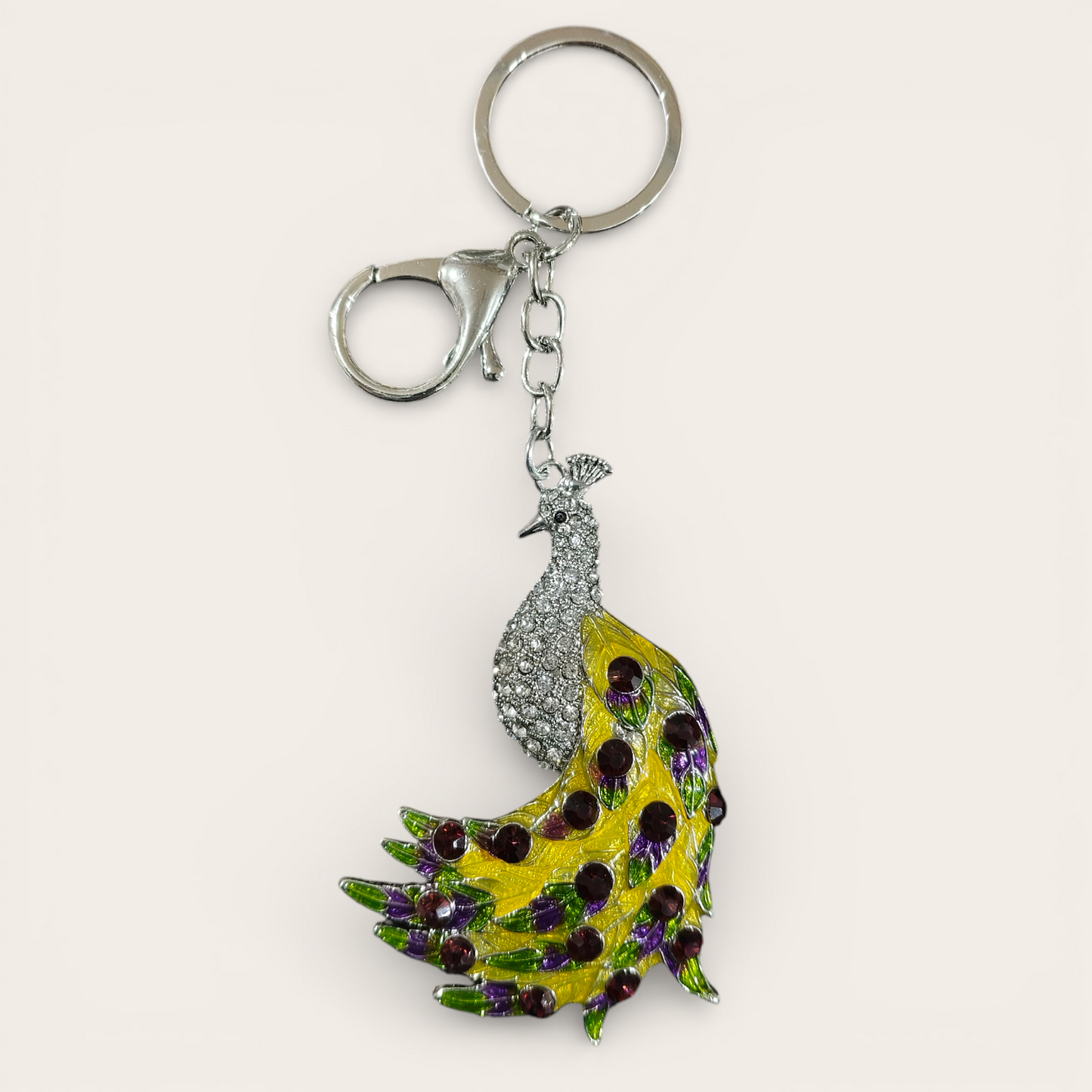 Premium peacock keychain (pack of 3)