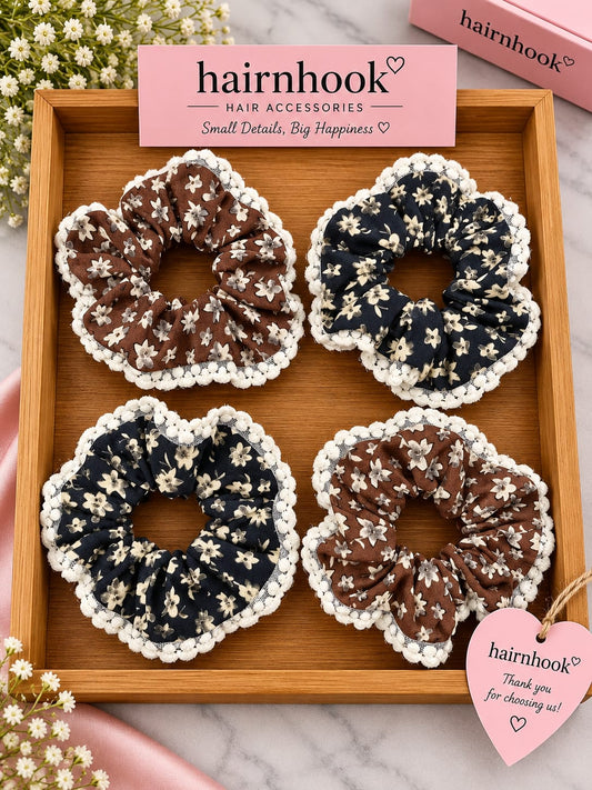 Premium korean high end scrunchies (pack of 10 pieces)