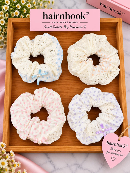 Premium korean high end scrunchies (pack of 10 pieces)
