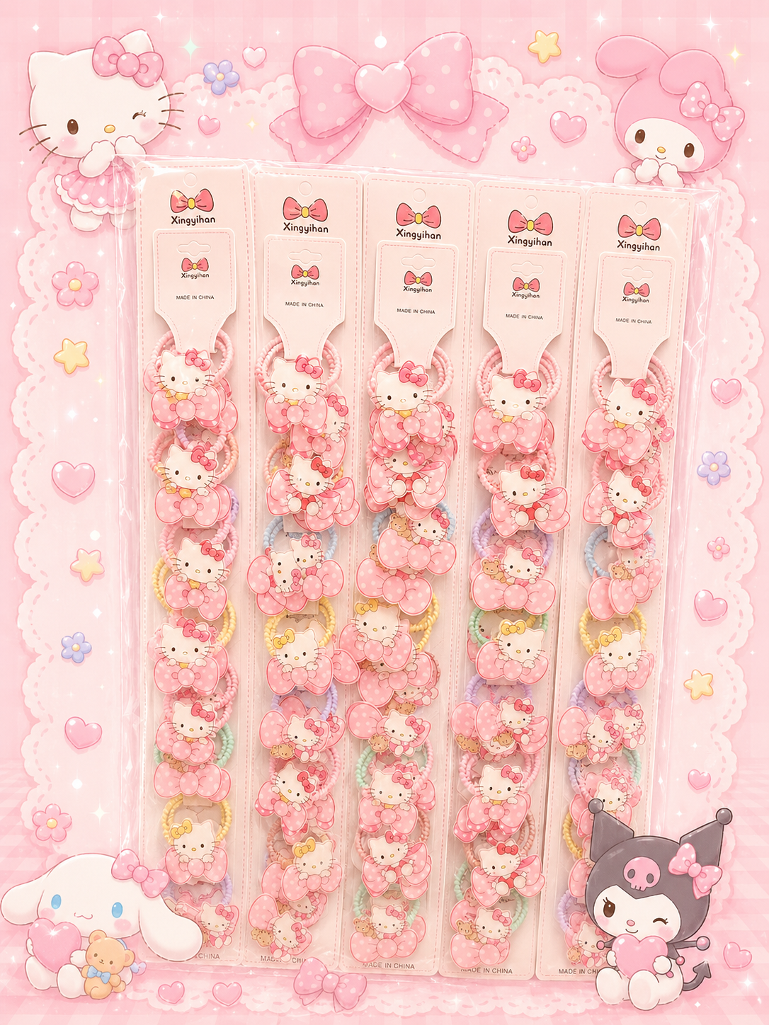 Kawaii Snap Rubber ( pack of 1 strip includes 10 pairs)