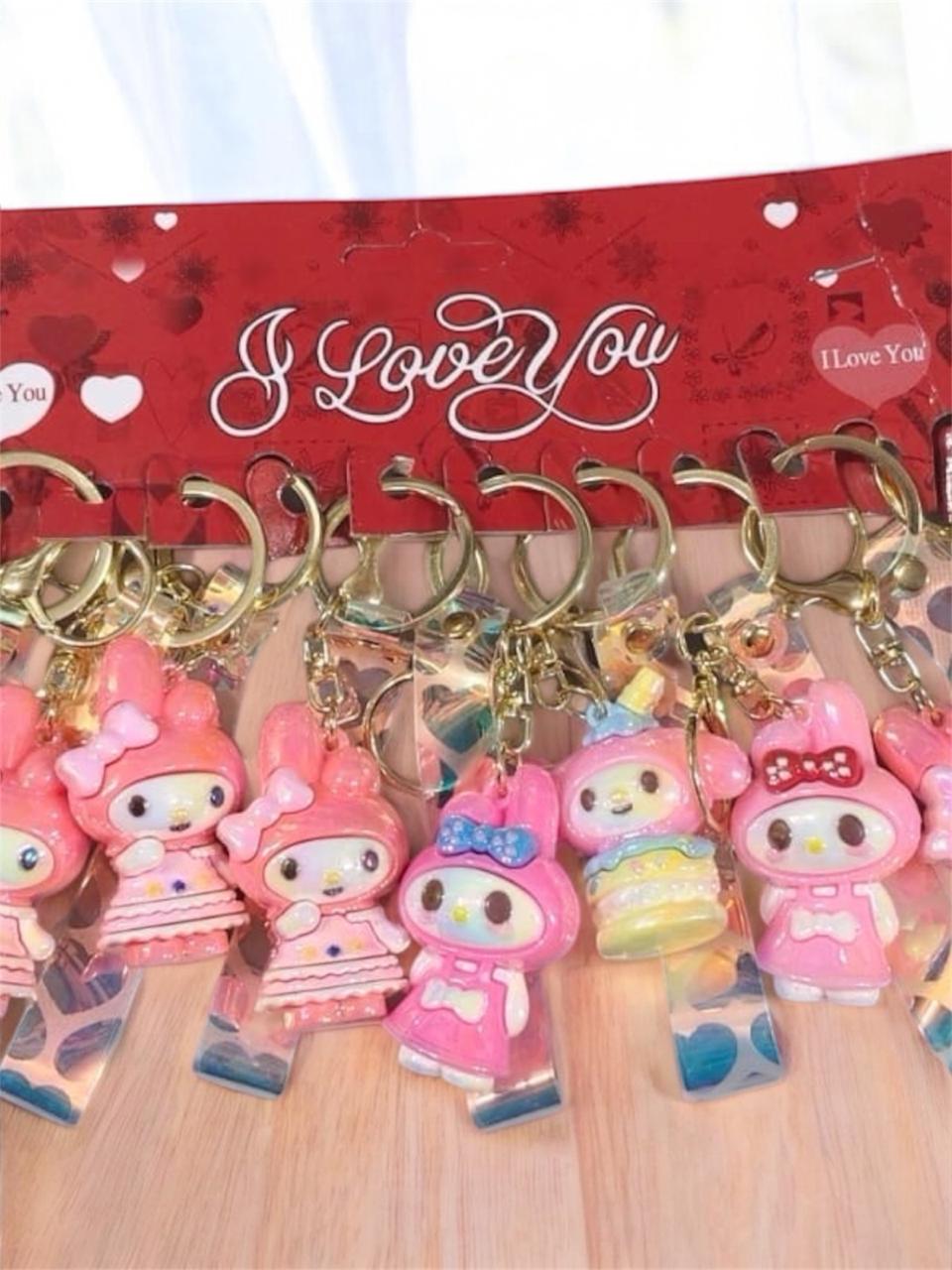 New heavy washable shiny keychain set ( pack of 12)