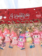 New heavy washable shiny keychain set ( pack of 12)
