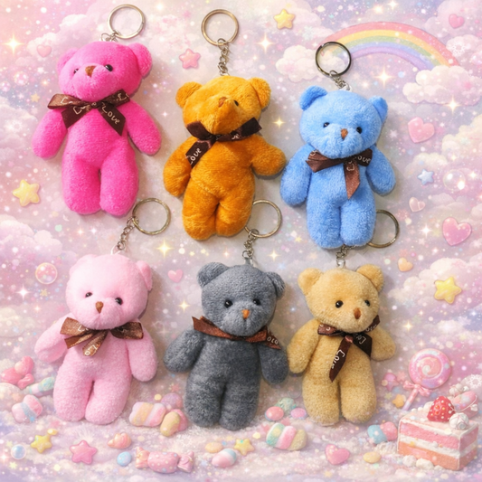 Teddy keychain 10cm( pack of 12)