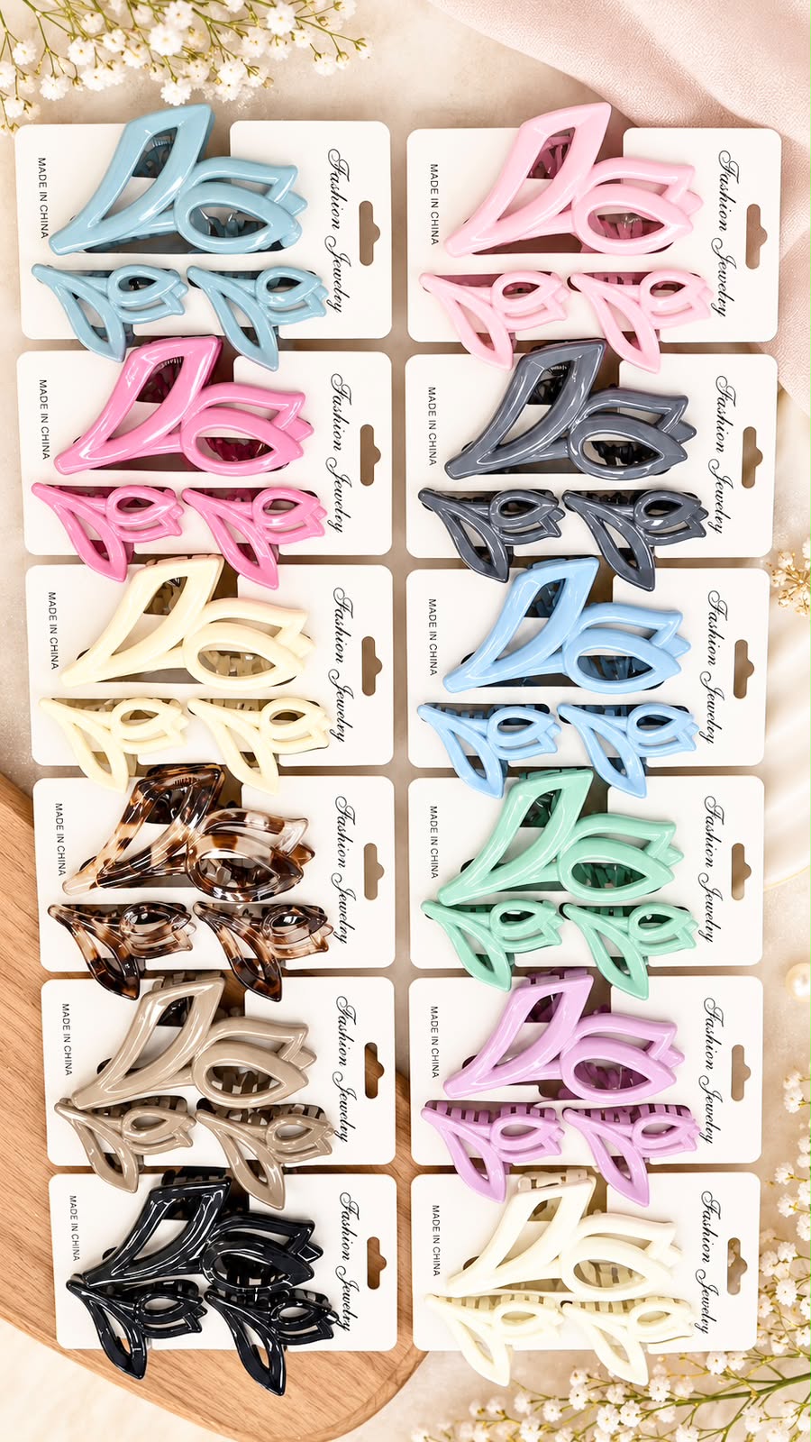 Korean premium combo clutchers (pack of 12 sets)