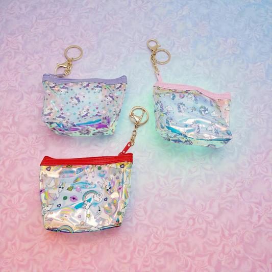 Unicorn pouch keychain (pack of 12)