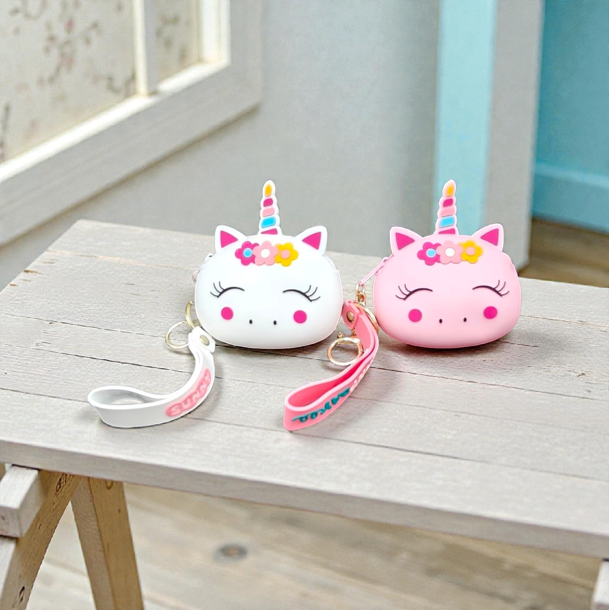 Silicon pouches keychain (pack of 6)