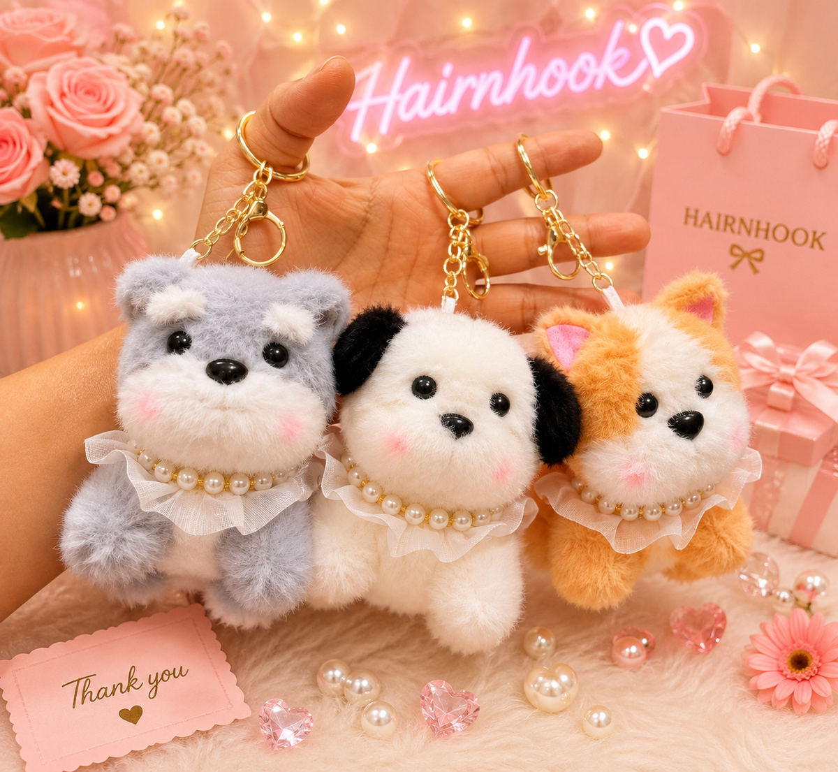 Plushies keychain ( pack of 6 )