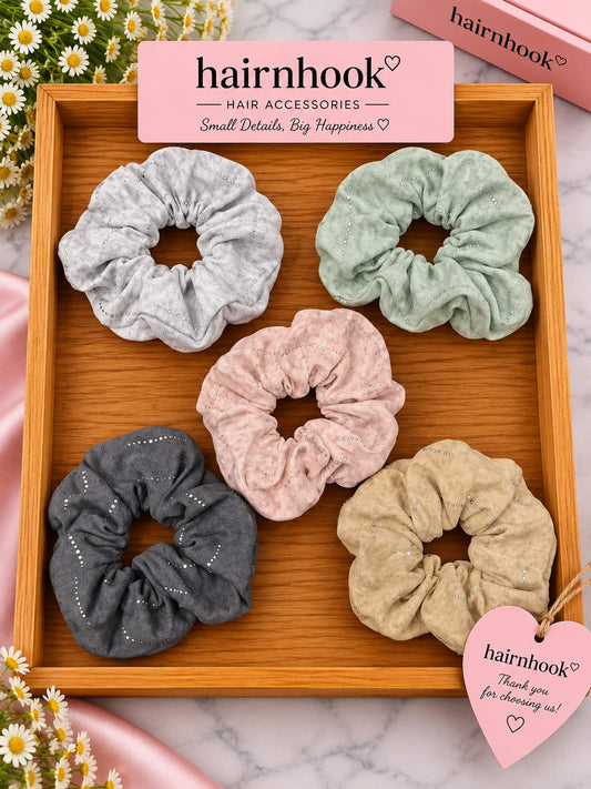 Premium korean high end scrunchies (pack of 10 pieces)