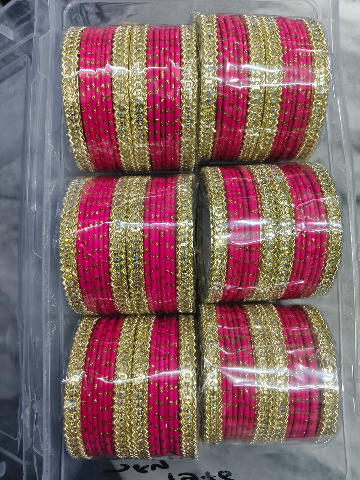 Premium karwachauth metal churi (pack of 6 set)