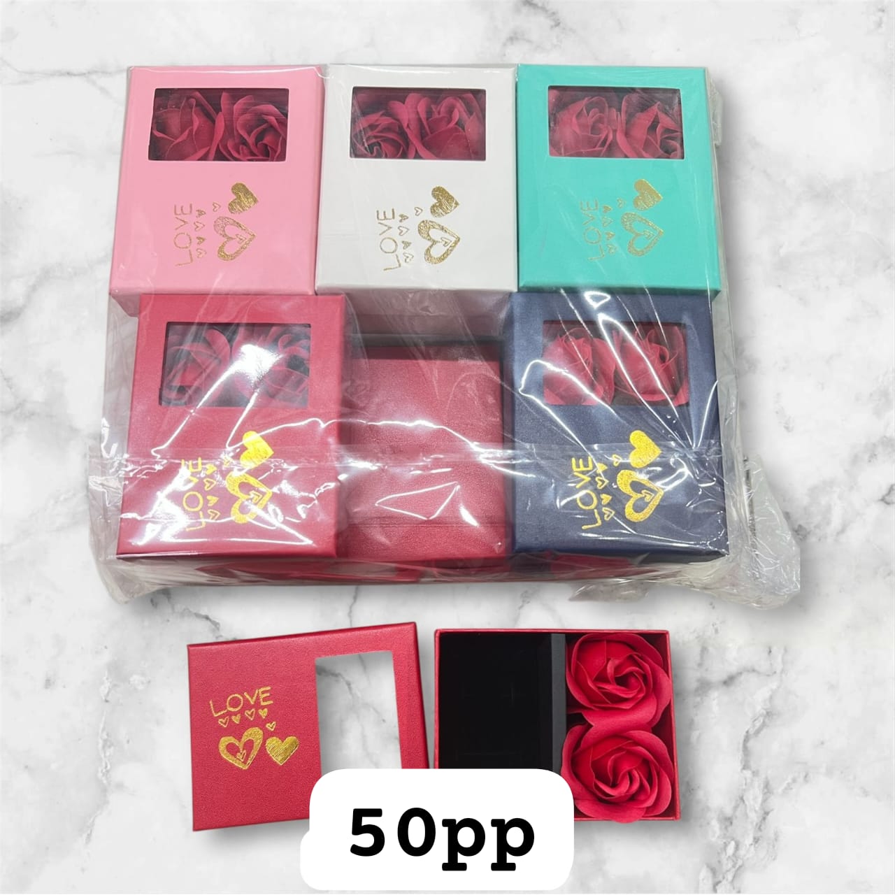 Rose-2 locket set box(pack of 12)