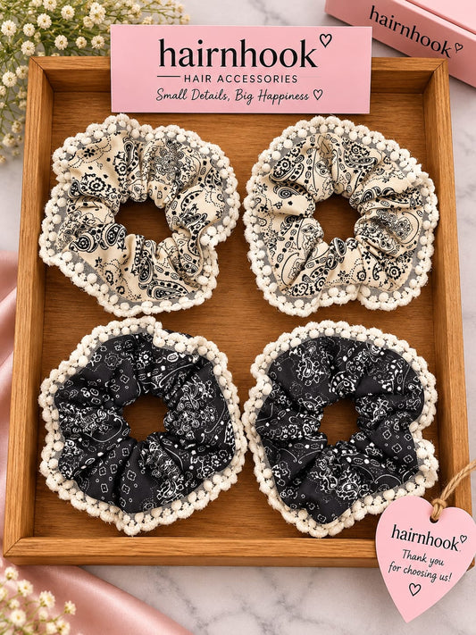 Premium korean high end scrunchies (pack of 10 pieces)