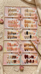 Premium Press-On Nails Set – Glossy Glitter Ombre False Nails (pack of 12 sets)