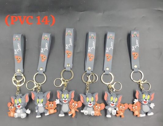 Pvc rubber Keychain ( pack of 12)