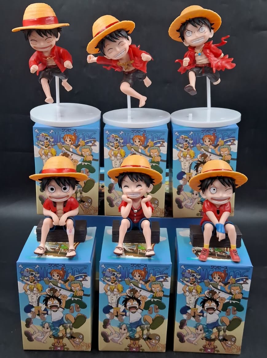 Anime character set ( pack of 6 piece mix )- with box packing- prebooking