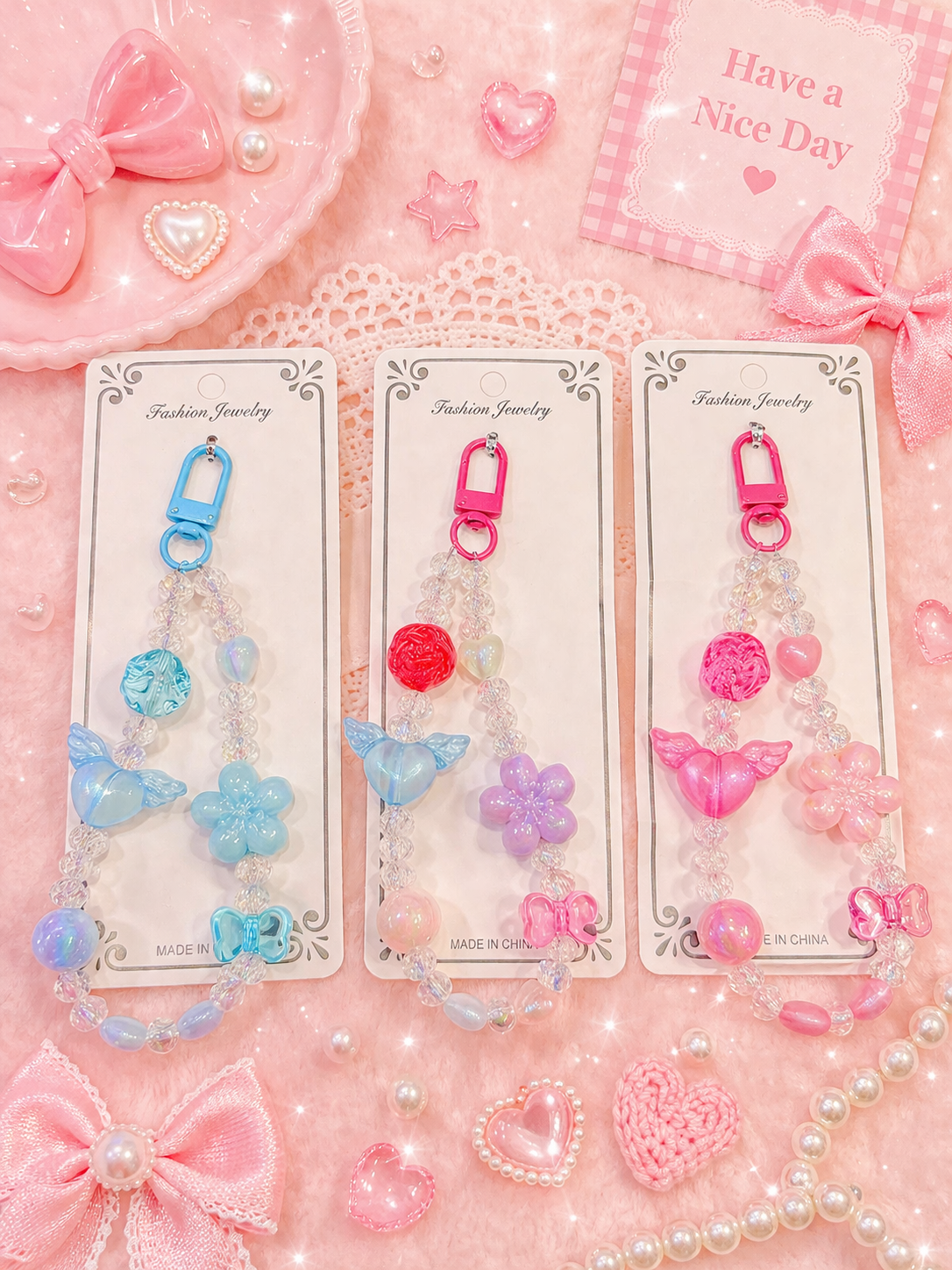 Phone Charms | Trendy & Cute Mobile Accessories ( pack of 12)