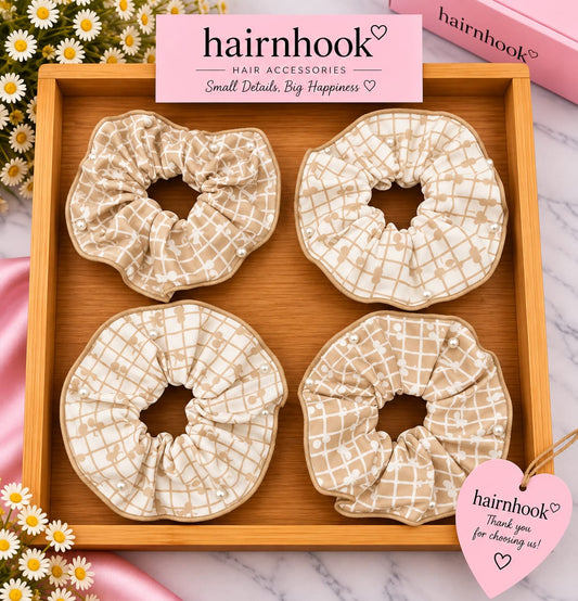 Premium korean high end scrunchies (pack of 10 pieces)