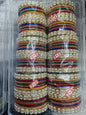 Premium karwachauth metal churi (pack of 6 set)