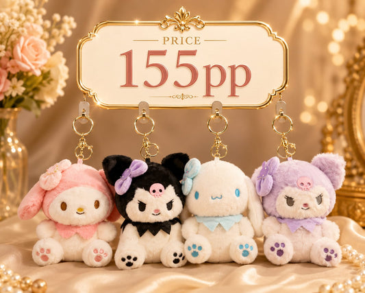 Plushies keychain ( pack of 6)