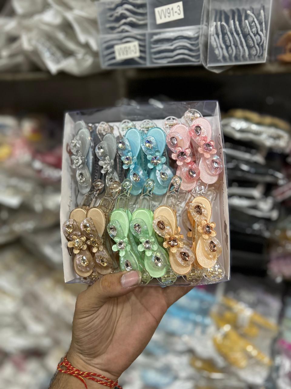 Party wear korean banana clip (pack of 12)