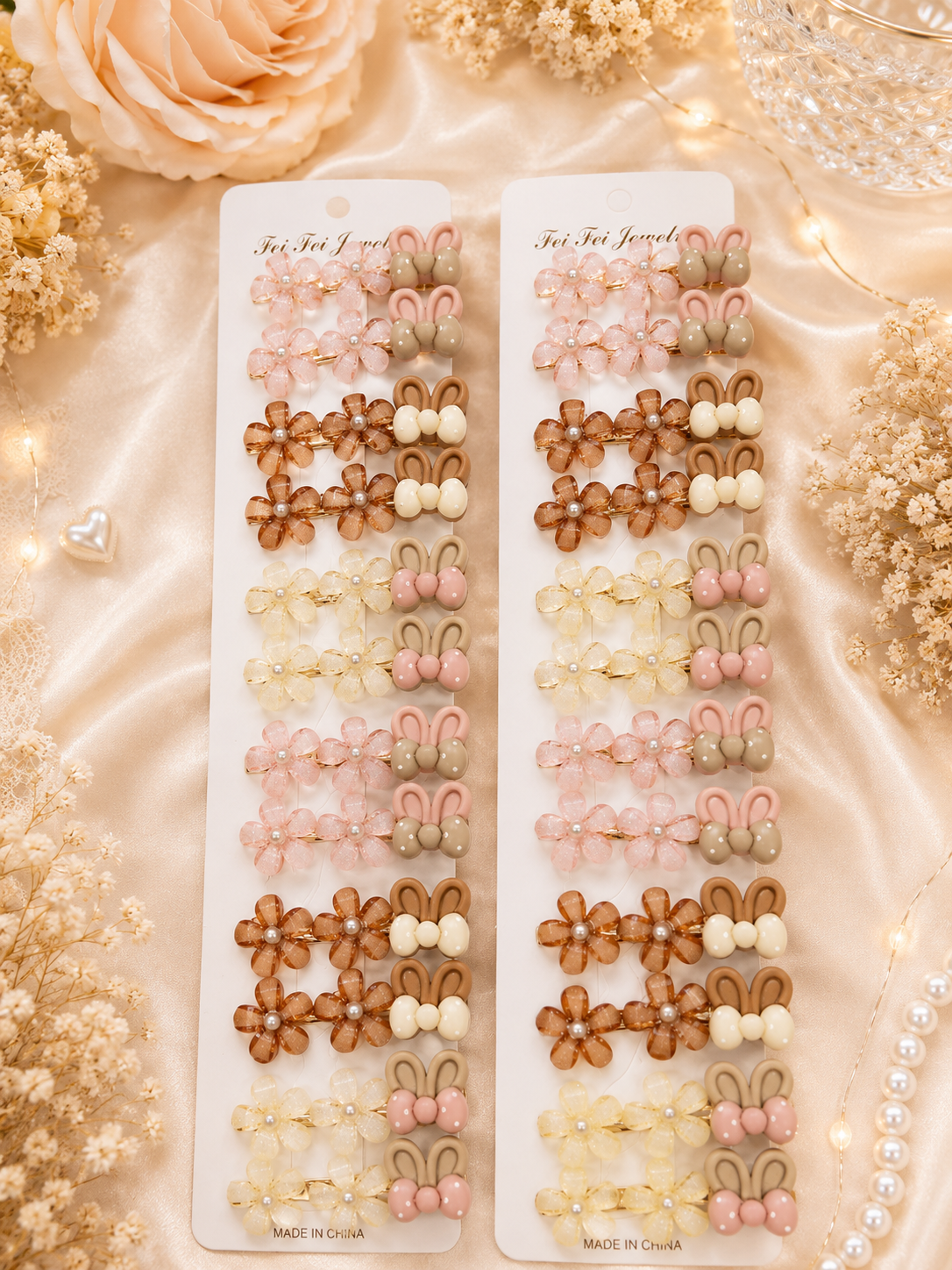 Korean Hair accessories ( pack of 12 pair)