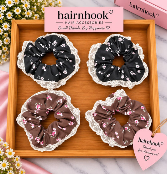 Premium korean high end scrunchies (pack of 10 pieces)