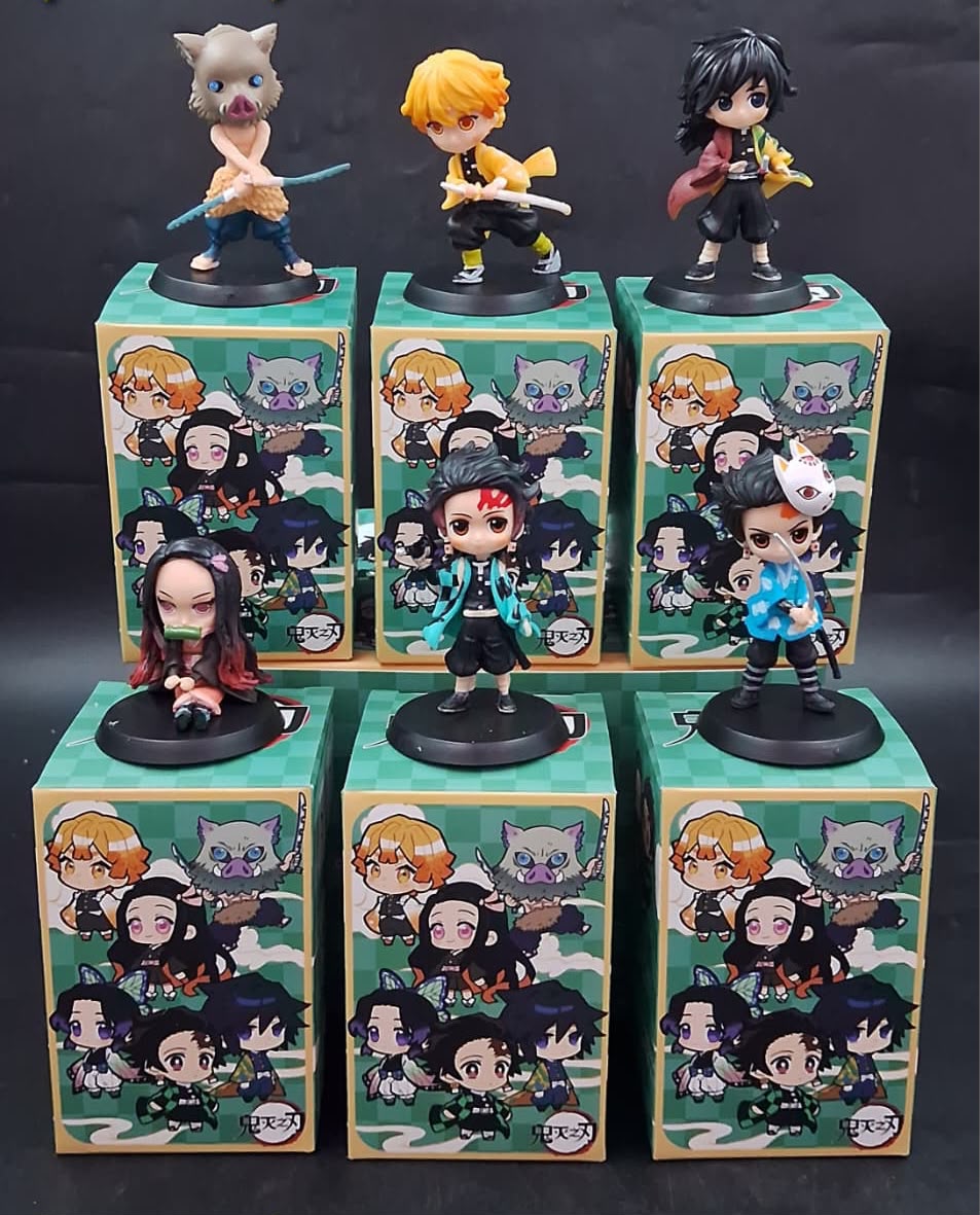 Anime character set ( pack of 6 piece mix )- with box packing- prebooking