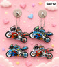 Bike racing keychain plus charm( pack of 10)