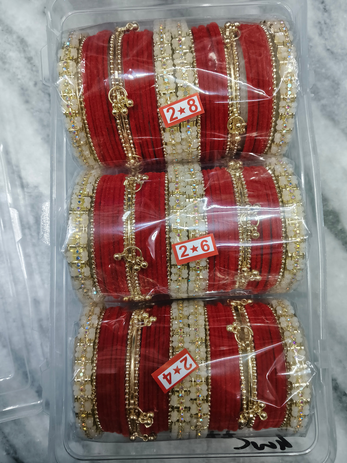 Premium karwachauth metal churi (pack of 3 sets)
