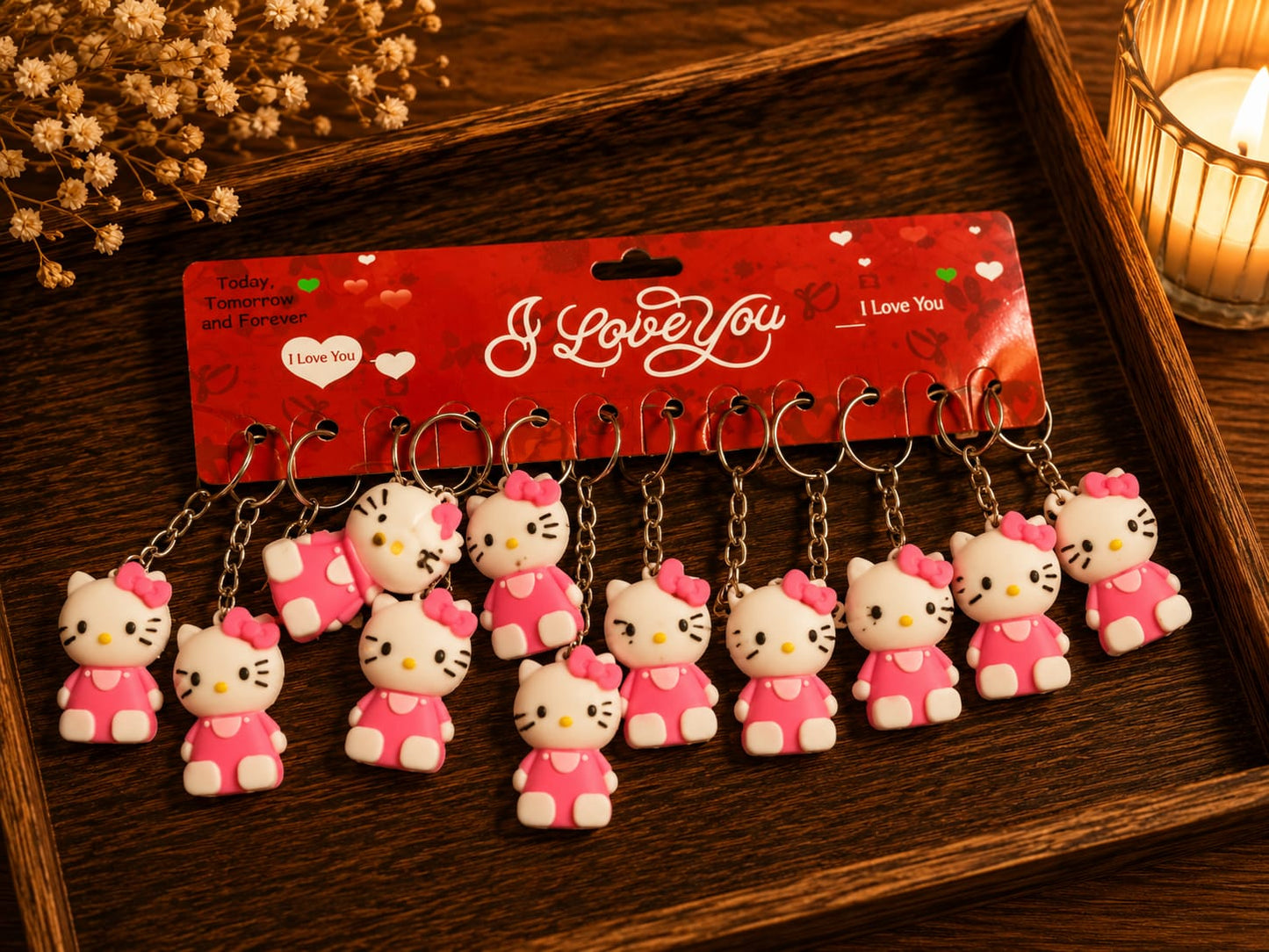 Pvc Rubber keychains medium size ( pack of 12)
