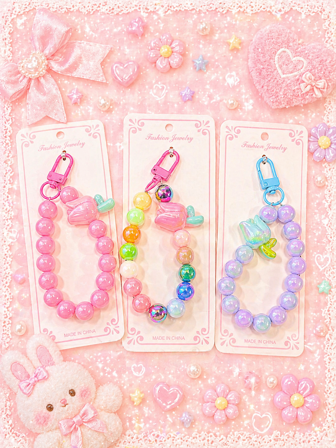 Phone Charms | Trendy & Cute Mobile Accessories ( pack of 12)