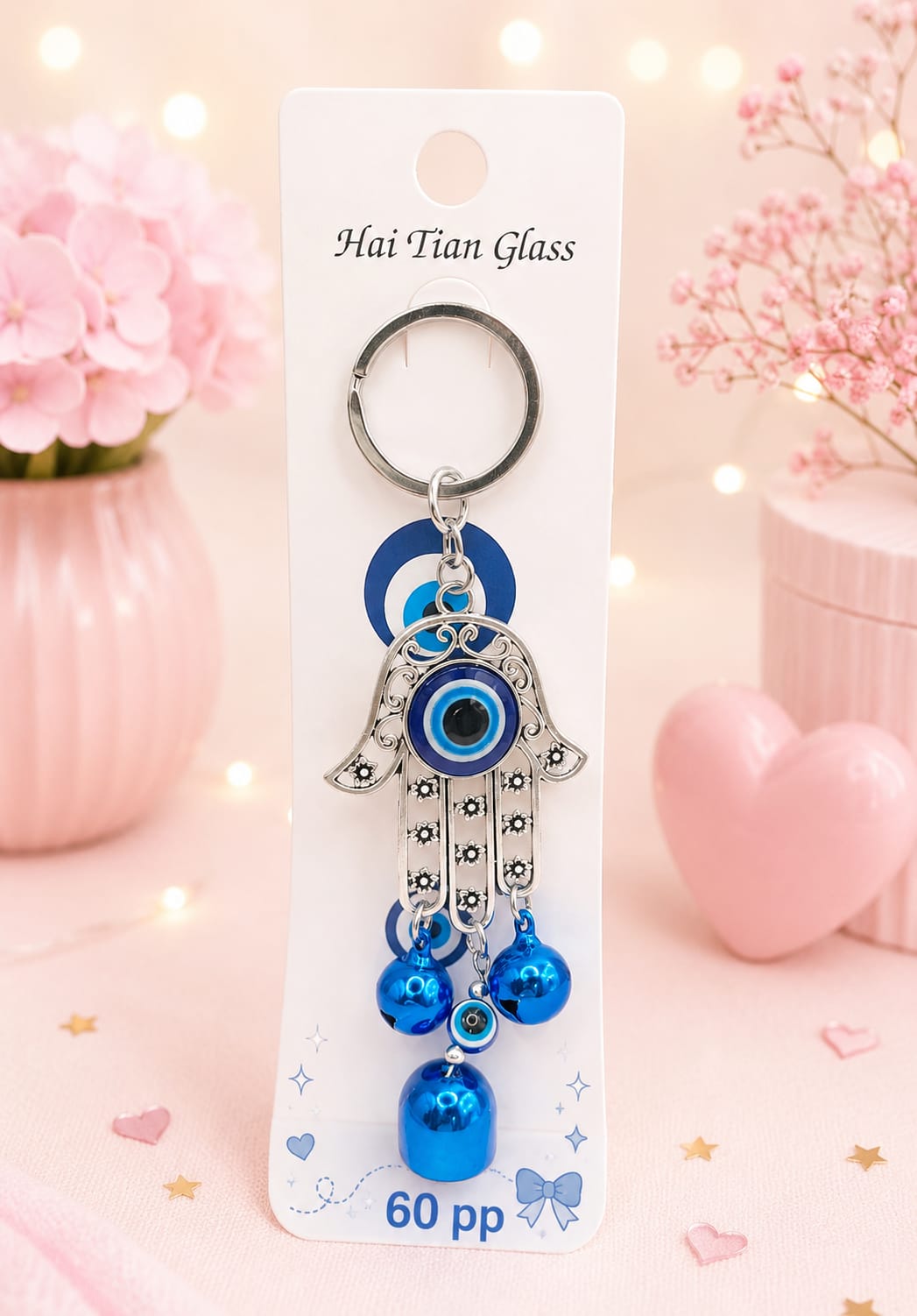 Evil eye luxury keychain ( pack of 6)
