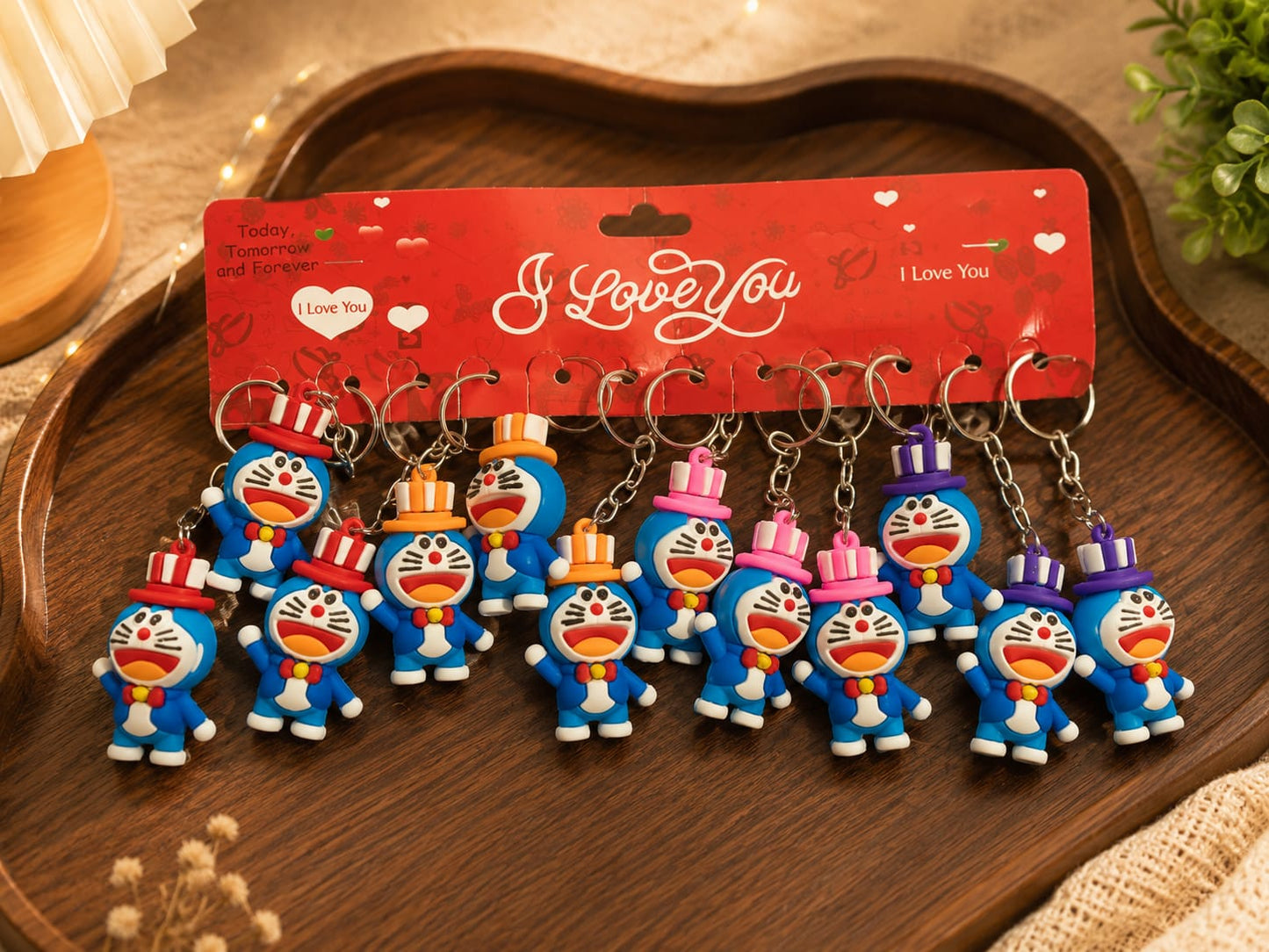 Pvc Rubber keychains medium size ( pack of 12)
