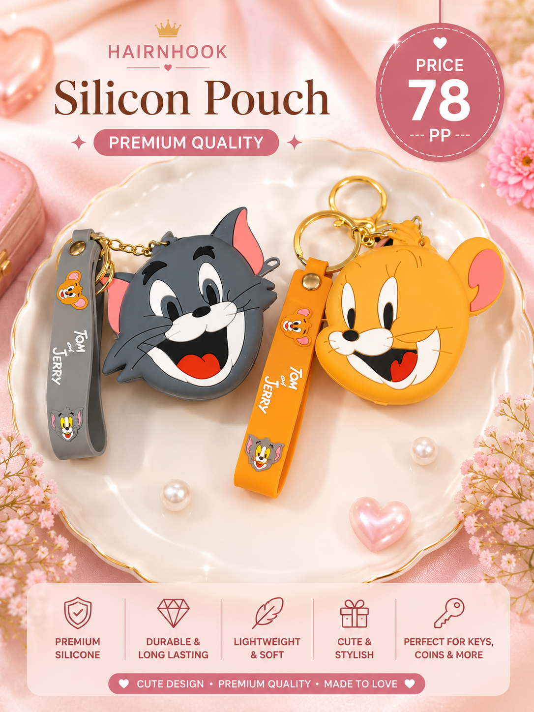 Silicon pouch ( pack of 6)
