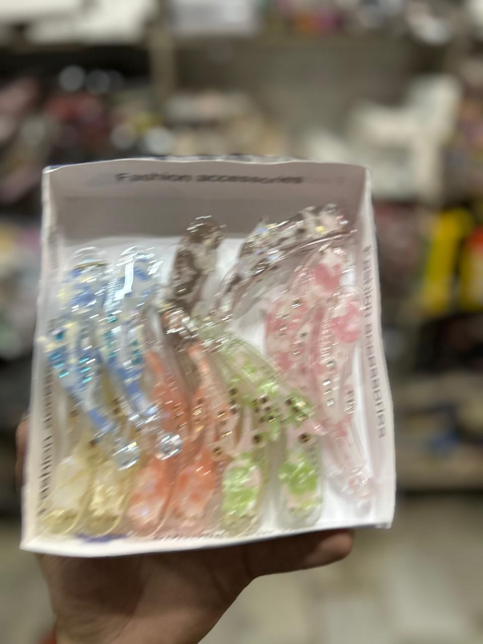 Party wear korean banana clip (pack of 12)