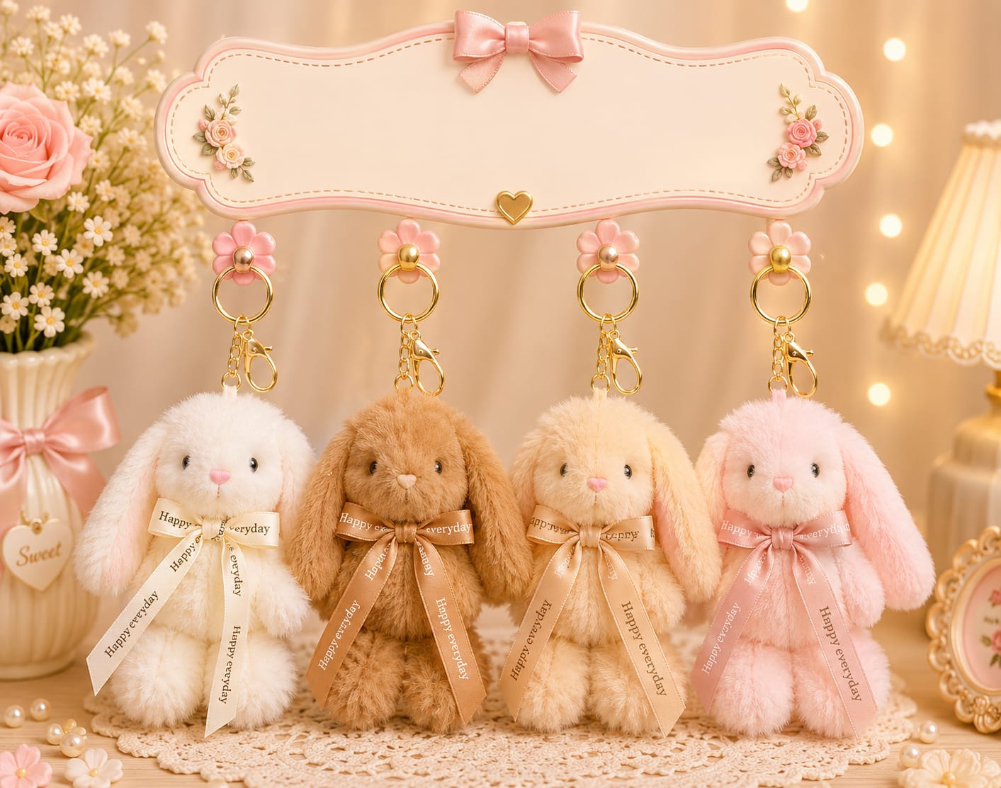 Plushies keychain ( pack of 6)