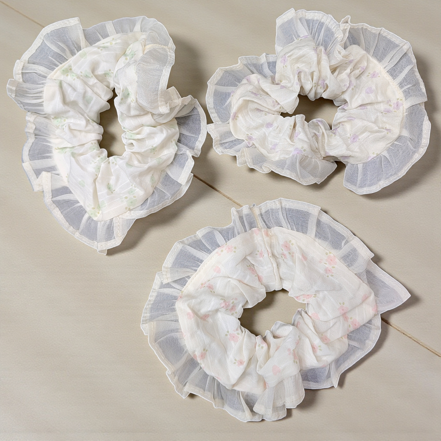 Korean premium scrunchies (pack of 12)