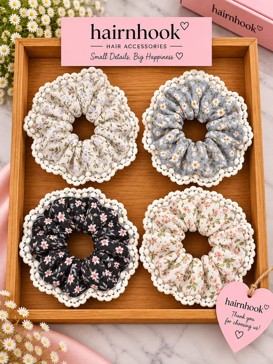 Premium korean high end scrunchies (pack of 10 pieces)